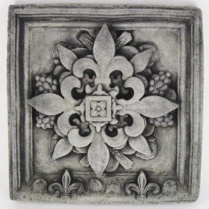 French Wall Plaque, 10 inches H x 10 inches W