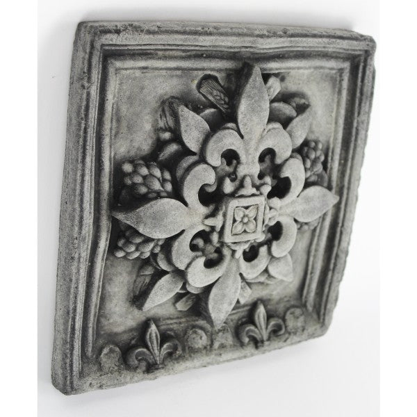 French Wall Plaque, 10 inches H x 10 inches W
