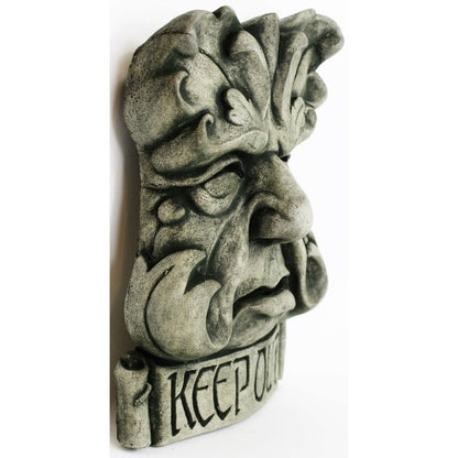 French Green Man Wall Plaque, 9.5 inches H x 6.5 inches W,