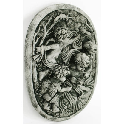 Cherubs in the Garden Wall Plaque, 11.5 inches H x 8.inches W,