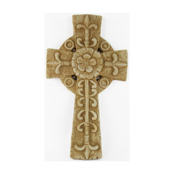 Rosette Cross Wall Plaque