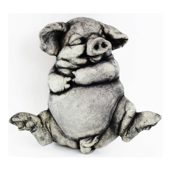 Sleeping Pig Statue Wall Plaque