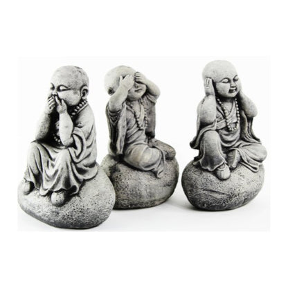 Three Wise Monks Statues Set