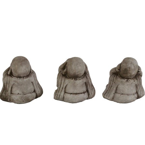 Three Wise Monks Small Set Garden Statues