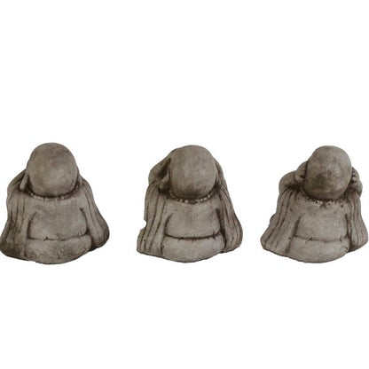 Three Wise Monks Small Set Garden Statues