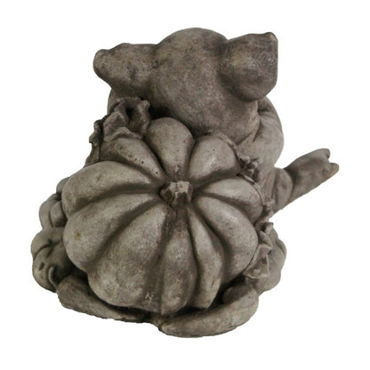 Happy Harvest Pig Statue with Guitar