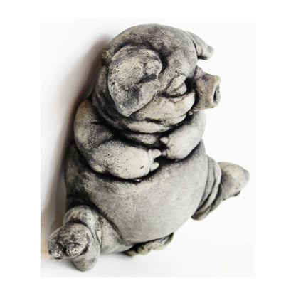 Sleeping Pig Statue Wall Plaque