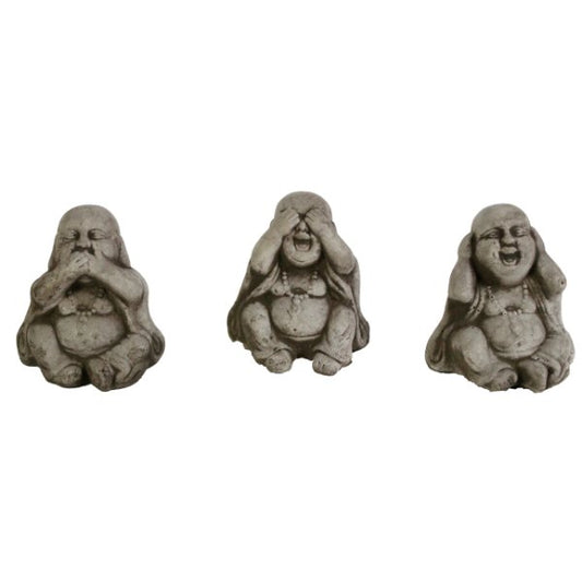 Three Wise Monks Small Set Garden Statues